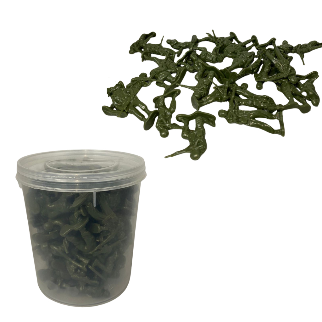 Kit 36 ou 60 Mini Soldado Verde Lembrancinha Presente Surpresa Maquete Escola Brinquedo Criança em Oferta na Shopee
