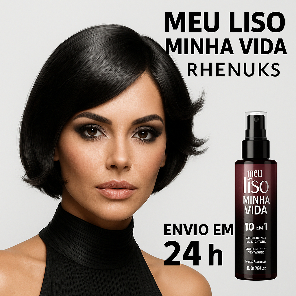 Spray Capilar Meu Liso Minha Vida Protetor Capilar - Cuidado Intensivo para Cabelos Lisos | RHENUKS KIT COM 6 UNIDADES