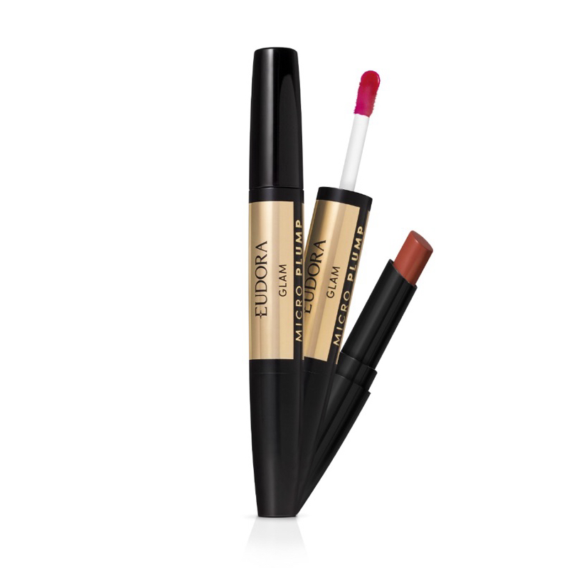 Batom Duo Glam Micro Plump Eudora