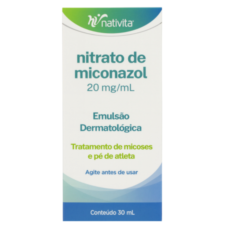 Miconazol Emulsão Dermatológica 30ml Nativita - Coceira, Fungos e Micoses em Oferta na Shopee