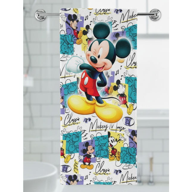 Toalha Banho Felpuda infantil 70x140cm mickey em Oferta na Shopee