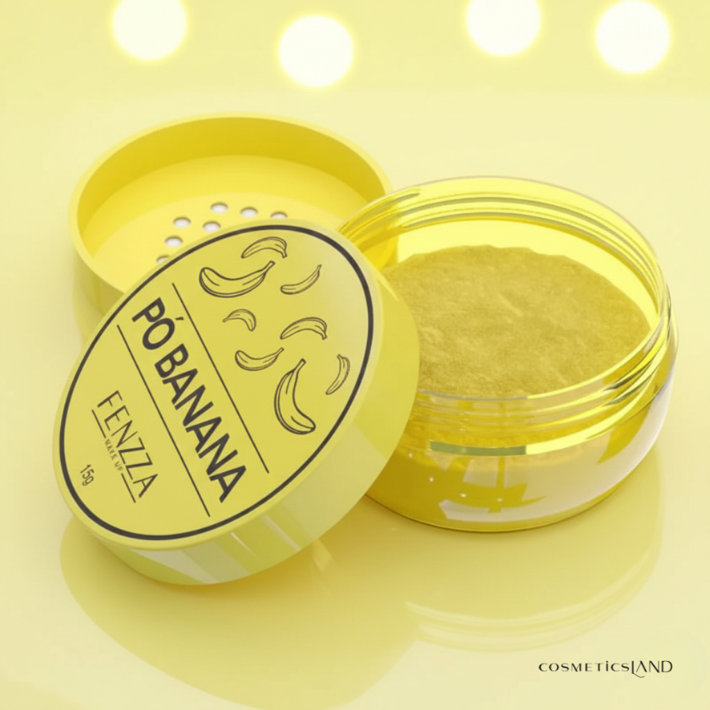 Pó Solto Translúcido Banana Facial Ultra Fino A Prova D Água Fenzza 15g Hot Sale