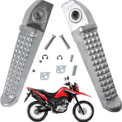Par Pedaleira Traseira Apoio Garupa Passageiro Nxr Bros 160 2025 Xre 190 2025