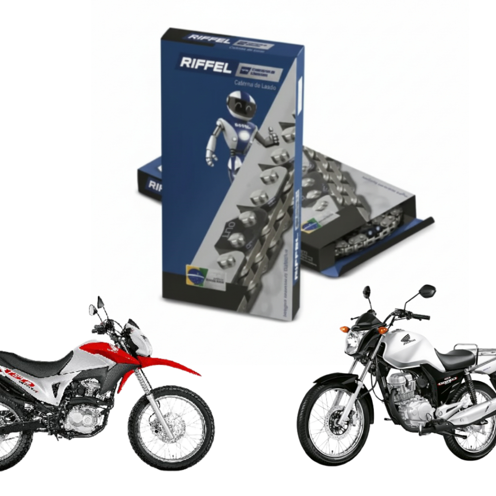 Corrente comando Cg Fan Titan Bros 125 150 Cbf 150 Agility 125MV 150 2004 A 2018 Original Riffel em Oferta na Shopee