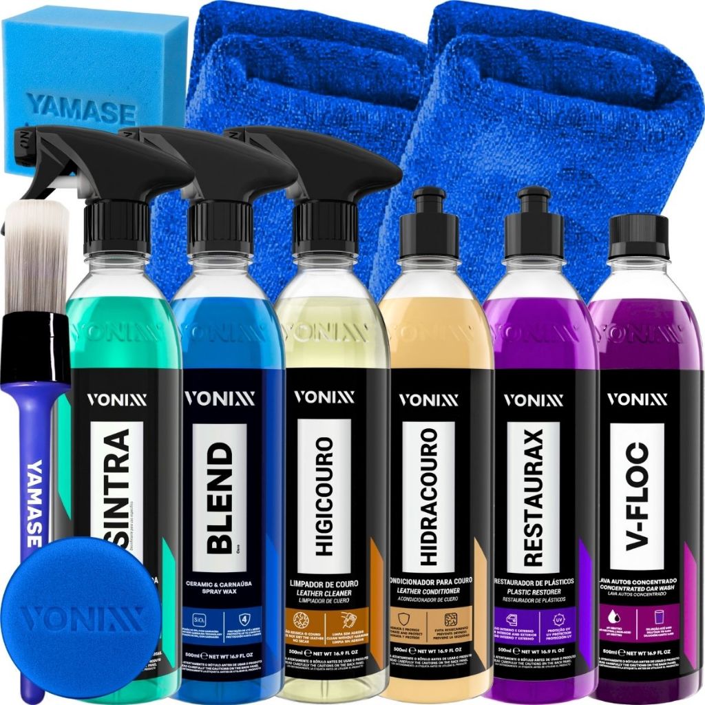 Kit Lavagem Automotiva Completa Profissional Produtos Vonixx em Oferta na Shopee