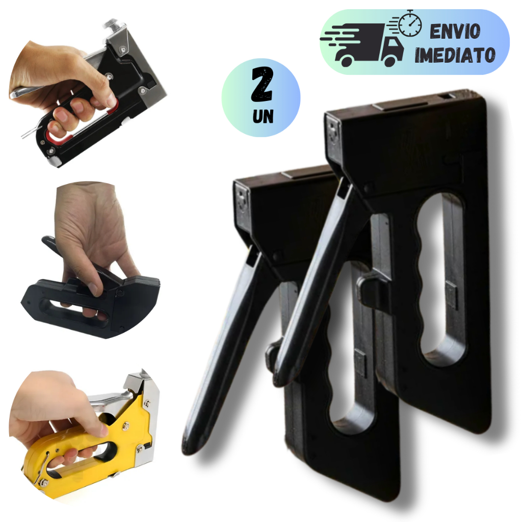 KIT GRAMPEADORES TAPECEIROS GRAMPEAR MULTIUSO PARA CASA SOFAS ESTOFADO BANCO CARRO MOTO OFICINA