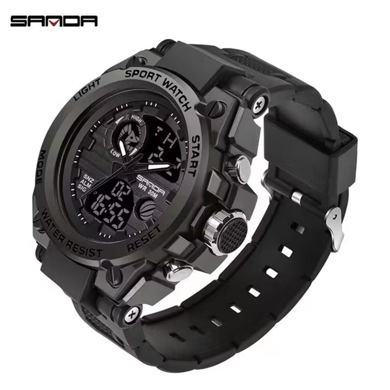 Relógio Masculino 739 – Estilo Militar, Esportivo e Resistente à Água Anti-shock em Oferta na Shopee
