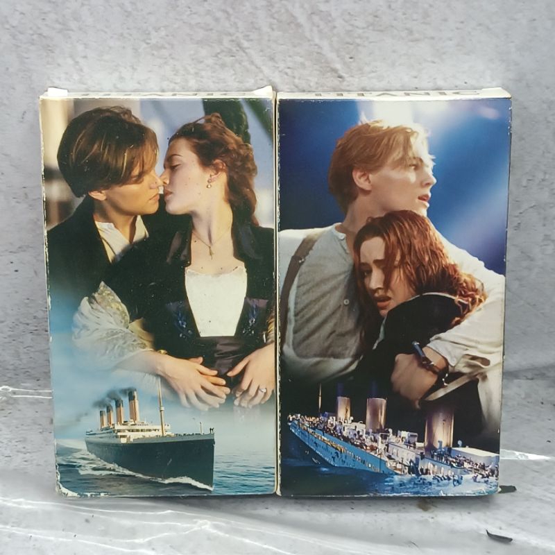 Fita VHS Dupla Filme Titanic Original de 1997