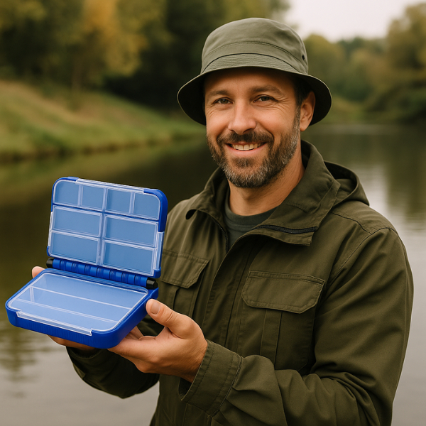 Estojo Caixa Pesca Organizador Multiuso Pocket Box 12 Divisórias Anzol Chumbada Marine Sports MPB134