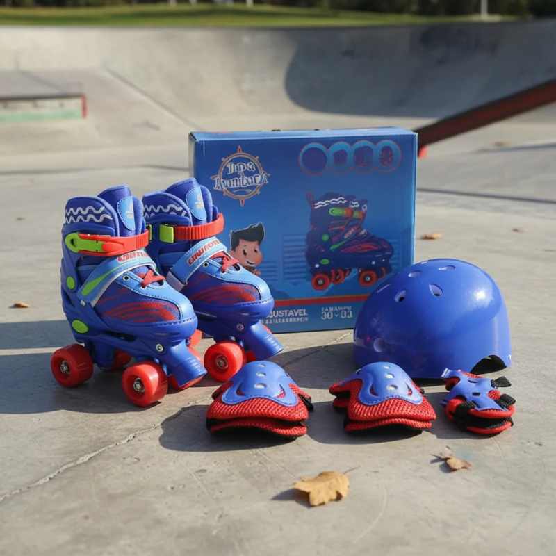 KIT PATINS UNITOYS INFANTIL AJUSTÁVEL TURMA DA AVENTURA + CAPACETE + JOELHEIRA + COTOVELEIRA – 30 AO 33 / 34 AO 37 em Oferta na Shopee