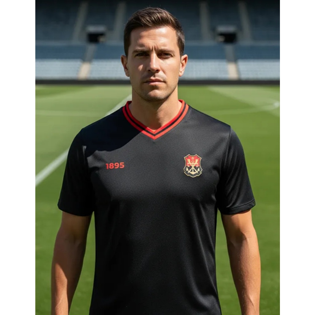 Camisa Futebol Flamengo Ship 1895 Oficial Adulto