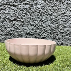 Vaso Bacia Cachepot Mini Moranga 25x10 em Polietileno para Plantas Decorativo Jardim