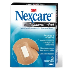 Curativo Tegaderm Com Pad 3 unidades Nexcare