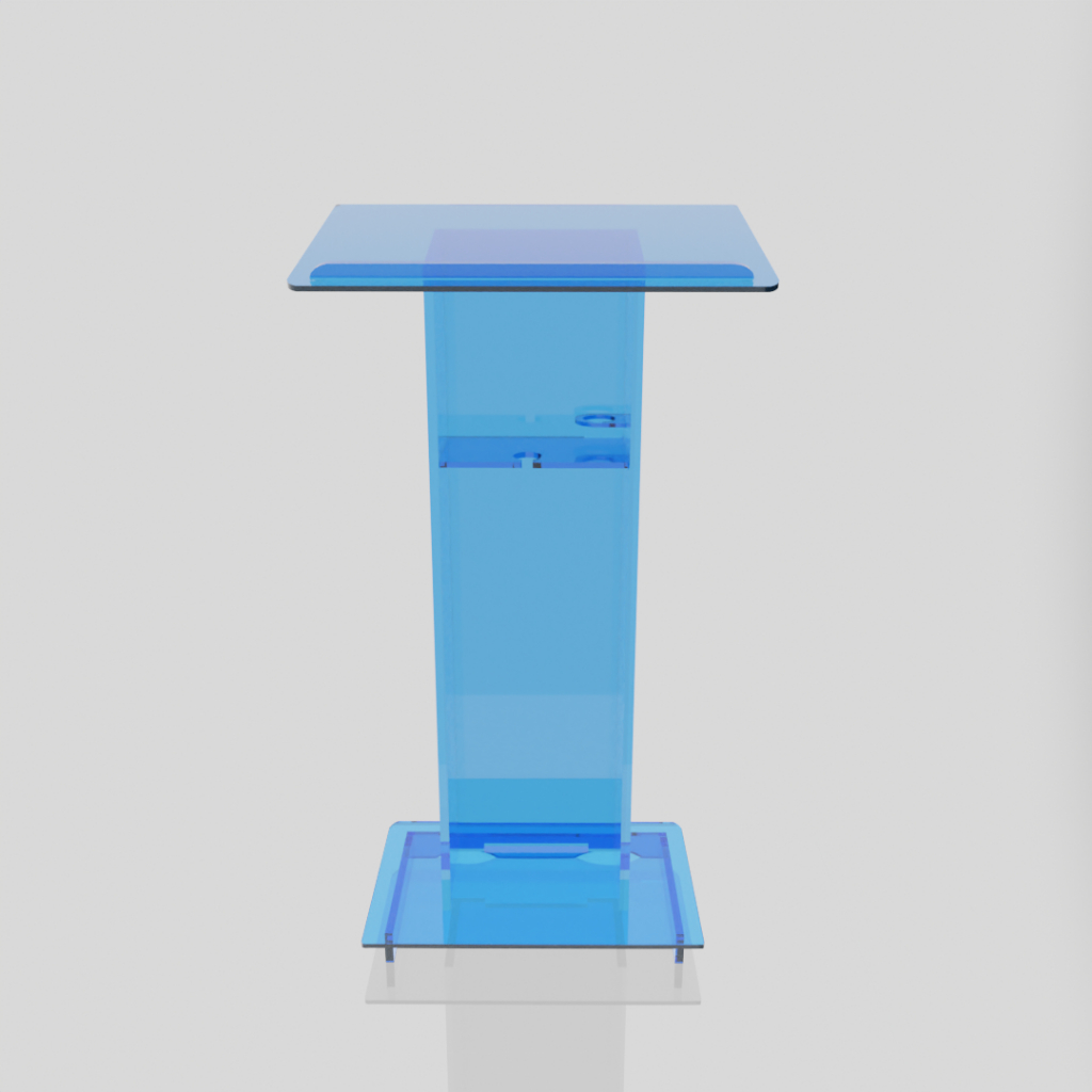 Púlpito de Acrilico cor Azul - Pulpito bonito e resistente com NF