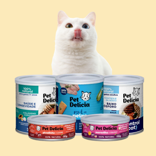 Ração Úmida Pet Delícia Para Gatos | Sabores Carne Frango Peixe