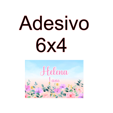 100 Adesivos 6x4 personalizados jardim das borboletas