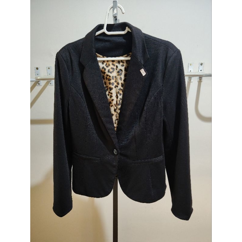 Casaco Blazer Feminina Preto Veludo P/M