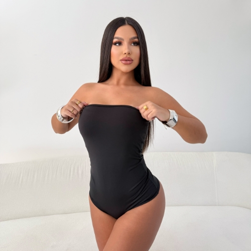 Kit 3 Body Bori Collant Feminino Tomara Que Caia Com Bojo Modelador Moda Casual Versátil Primavera Verão Tendência