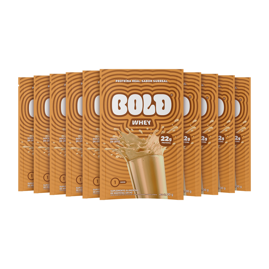 BOLD Whey Doce de Leite 30g (Caixa 10 Unid.) em Oferta na Shopee