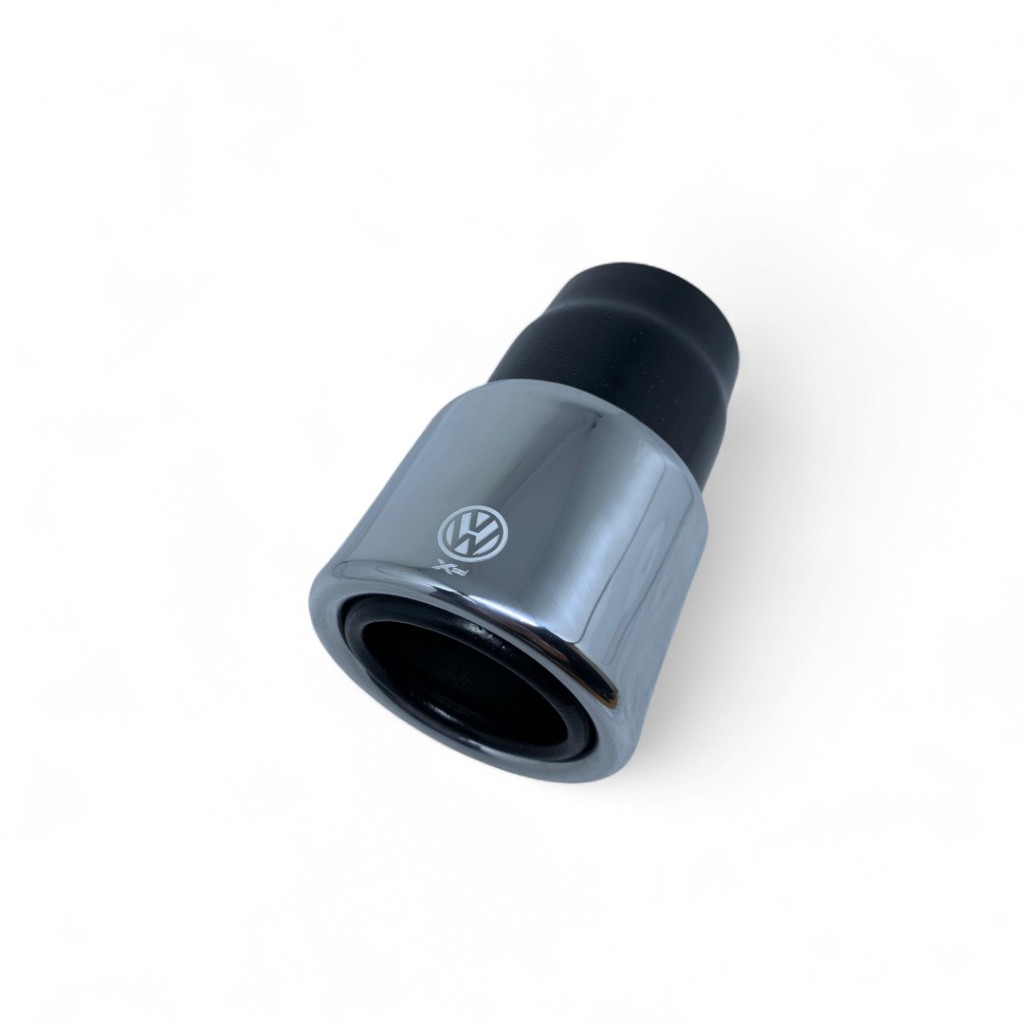 Ponteira de Escapamento Automotiva Esportiva Cromada 3 Polegadas Volkswagen Gol G5 G6 G7 G8 1.0