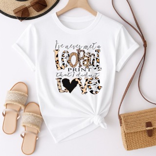 Camiseta Feminina Oversize Estampa Leopardi 100% Algodão. em Oferta na Shopee