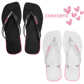 Kit Chinelos Femininos Traserinha Simples Leve Confortável em Oferta na Shopee