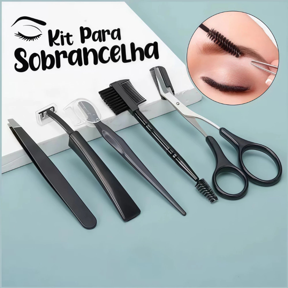 Kit 5 Peças Design para Sobrancelhas em Oferta na Shopee
