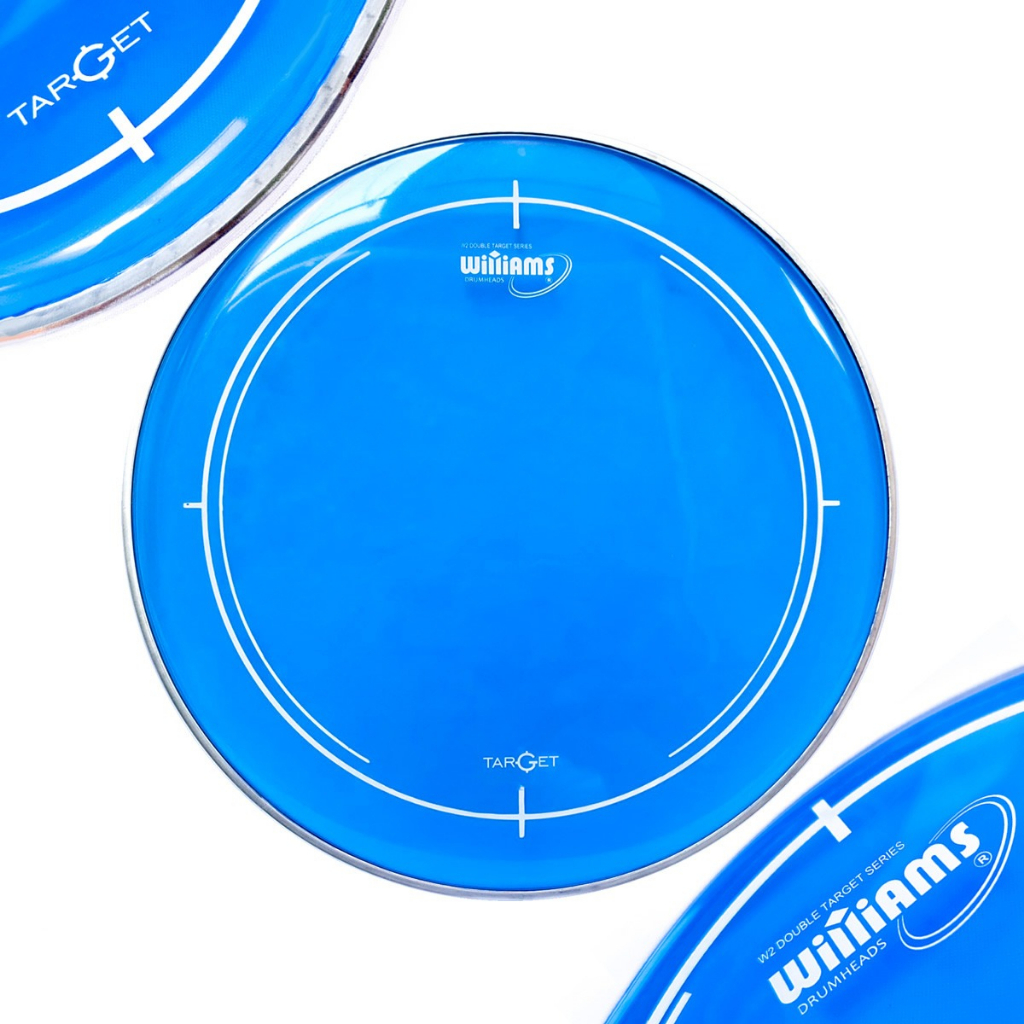 Pele 18" Williams Target Blue WU2 / Duplo Filme - Para Surdo ou Bumbo de Bateria