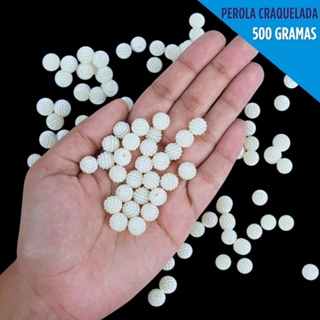 Pérola Craquelada ABS 500 Gramas Para Pulseiras Colares Laços Artesanato Bijuteria e DIY - NL em Oferta na Shopee