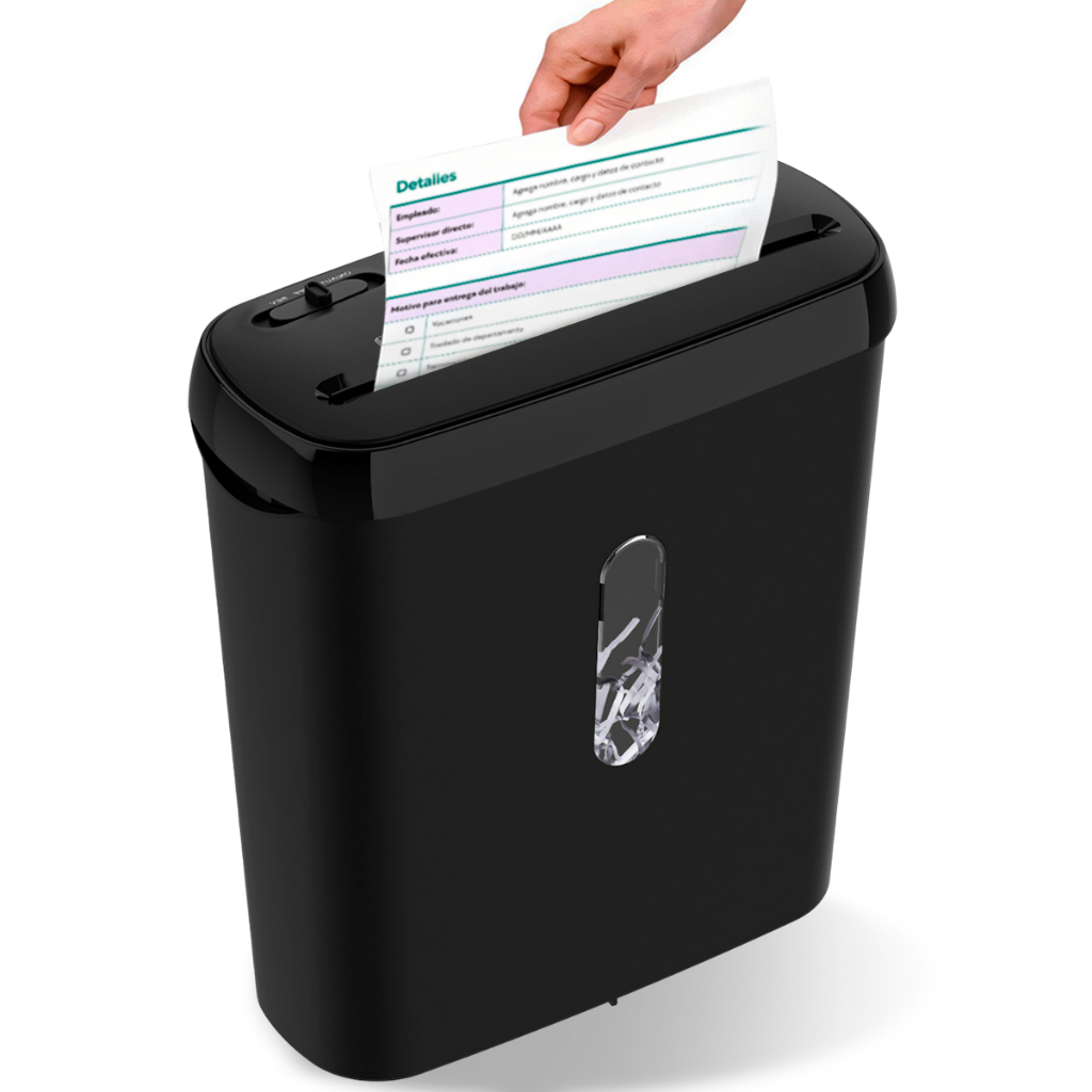 Fragmentadora de Papel Yamax 6 Folhas • Corte em Tiras • Cesto 8L • Automática • 110V/220V