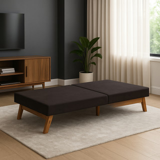 Cama Solteiro Portátil Dobrável Camping Acampamento Leve Resistente D26 Preto Suede
