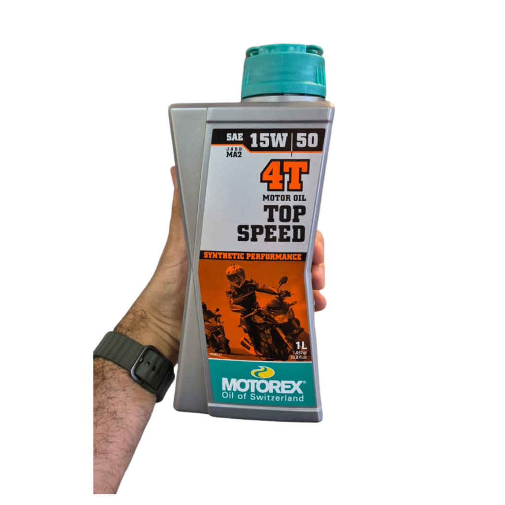 Oleo de Motor Motorex 15W50 4T Sintetico MA2 Top Speed 1L BMW Ducati KTM Husqvarna Alta Performance
