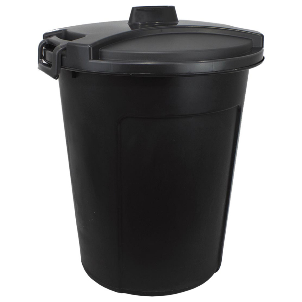 Cesto Lixeira Multiuso Lavanderia Fechado P/ Roupa Roupeiro Preto 60l