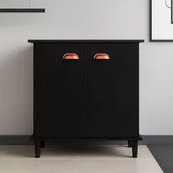 Armário Balcão Multiuso 2 Portas para Micro-ondas