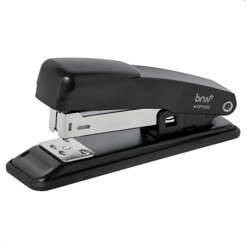 Grampeador de Metal BRW GP1000 26/6 Capacidade 20 Folhas Escritório Compacto