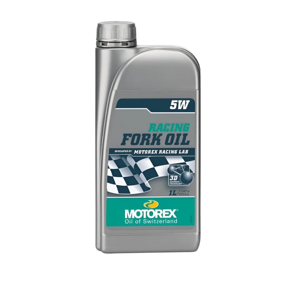 Oleo de Suspensao Motorex Racing Fork Oil 5W 3D Response Baixo Atrito Estabilidade Termica