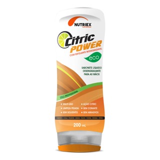 Sabonete Líquido Desengraxante Esfoliante Citric Power 200ml em Oferta na Shopee