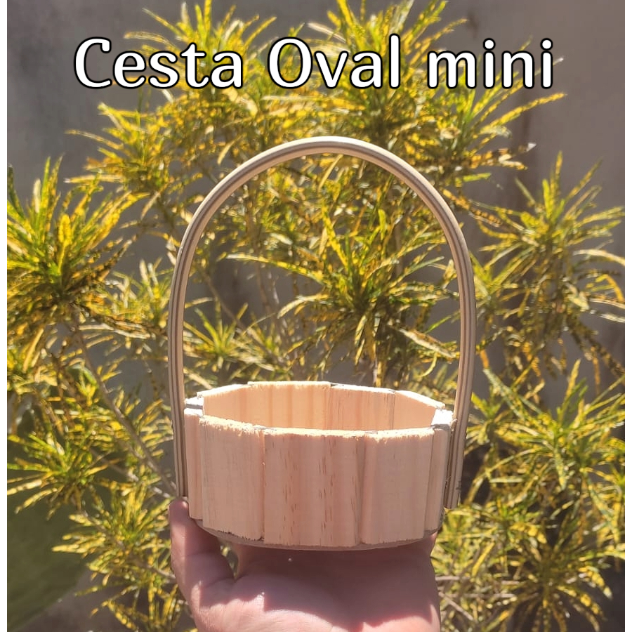 Kit  Cesta Oval Mini 12x10 cm Dia das maes namorados Pascoa Natal Lembrancinha Mimos Decoração