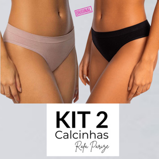 Kit 2 Calcinhas Clássica Rafa Parize Feminino Original Sem Costura Super Confortável P ao GG em Oferta na Shopee
