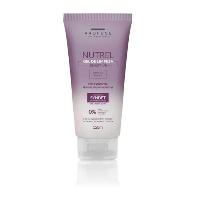 Gel de Limpeza Facial Profuse Nutrel 150ml em Oferta na Shopee
