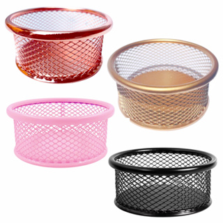 Porta Clips Redondo Organizador Mesa Aramado Objetos Rosa / Dourado / Preto / Prata / Rosê Gold em Oferta na Shopee