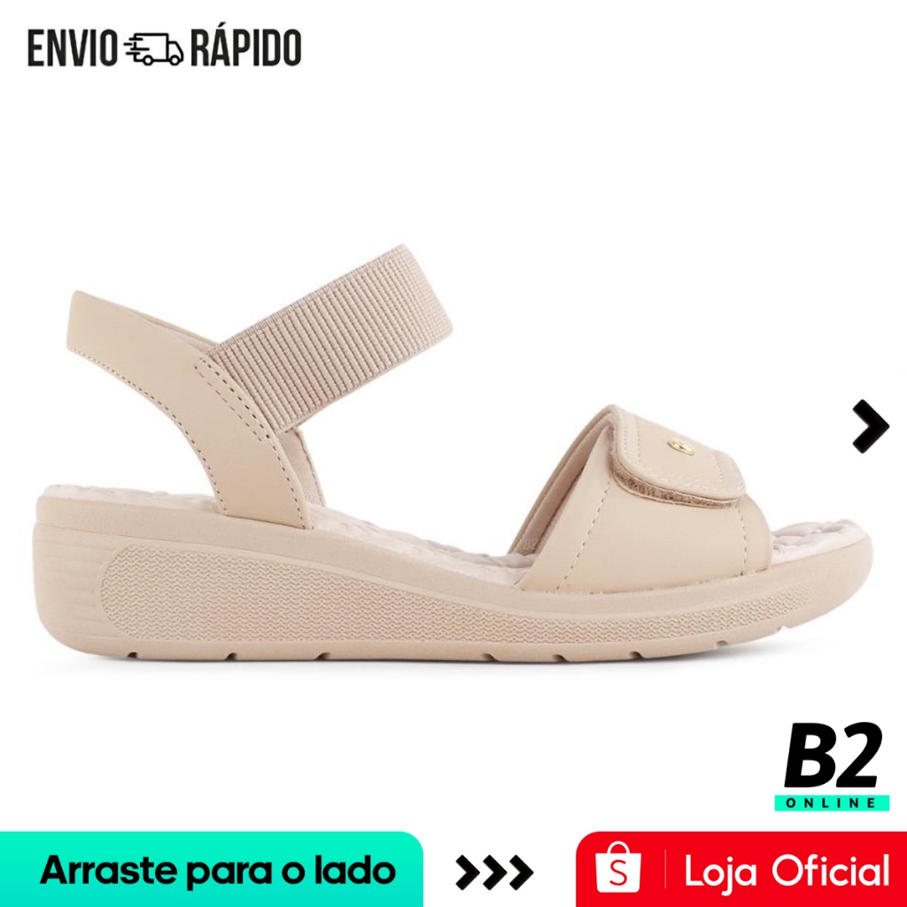 Sandália Comfortflex Anabela Feminina 100% Original Com Nota Fiscal e Garantia em Oferta na Shopee