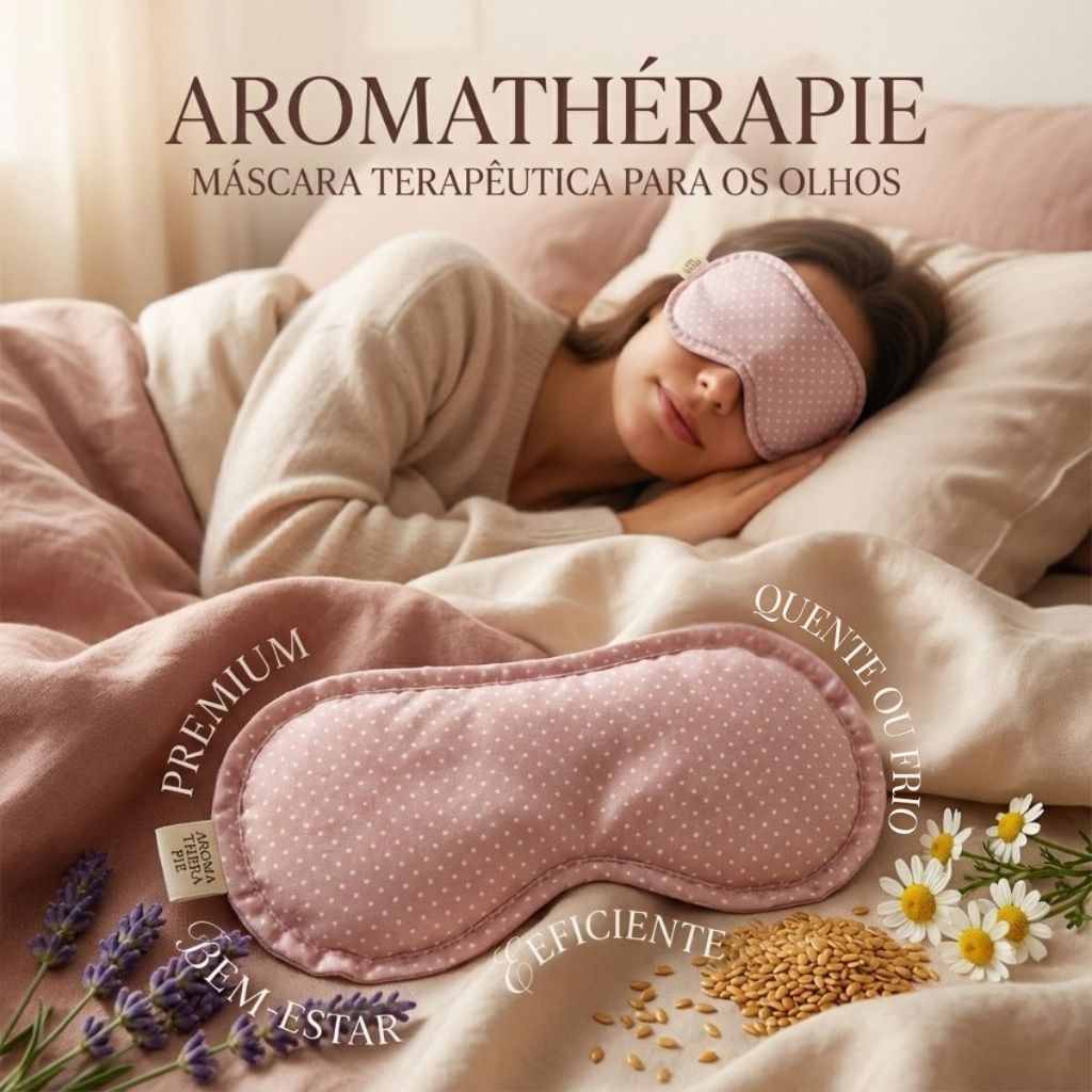 Máscara Aromática Térmica Sementes e Ervas Região dos Olhos Olheiras e Relaxamento Aromathérapie em Oferta na Shopee