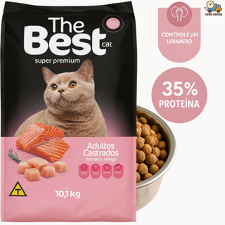 Ração The Best Cat Super Premium – Adultos Castrados – Salmão & Frango – 10,1kg alimento para gatos/cat em Oferta na Shopee