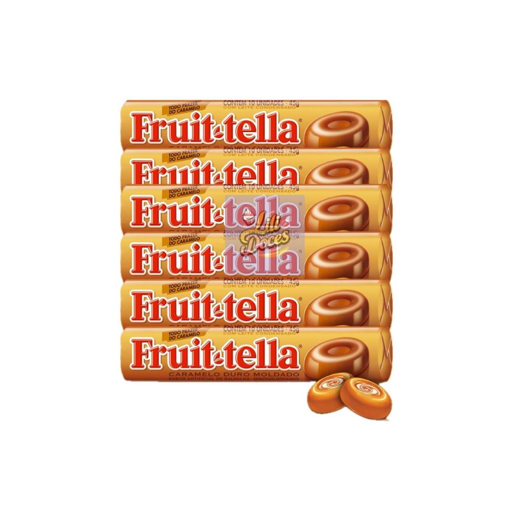 Kit Fruittella dura caramelo com 6uni