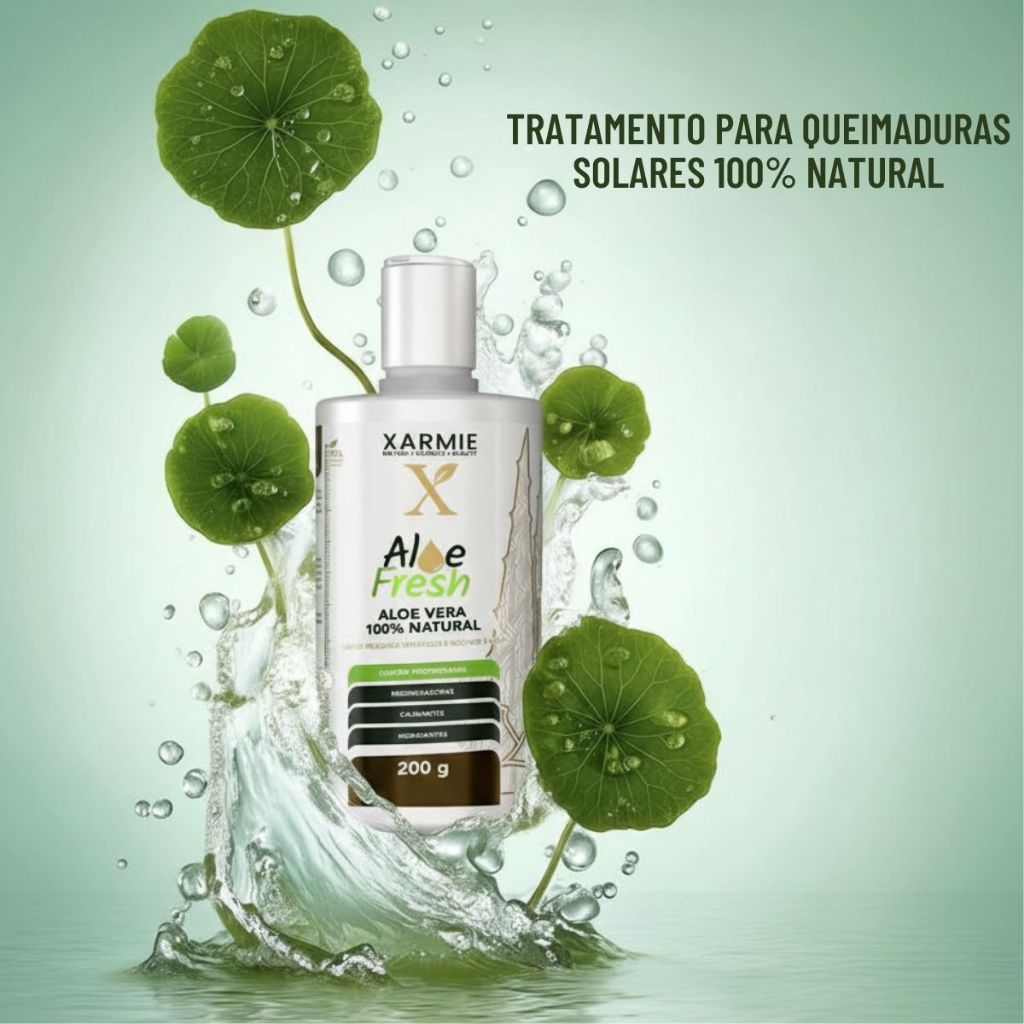 Aloe Fresh Gel de Babosa Melhor Tratamento Queimaduras Solares — R$ 39,92 em Shopee, 22% OFF