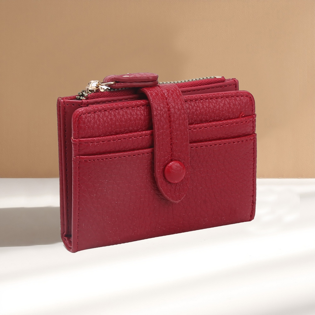 Carteira Feminina Pequena Porta-Cartões De Visita Com Clipe Curto Bolsa CR035 Carteira Feminina Pequena Porta-Cartões De Visita Com Clipe Curto Bolsa CR035