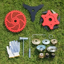 Kit Acessórios Lâminas E Flanges Para Roçadeiras Universal