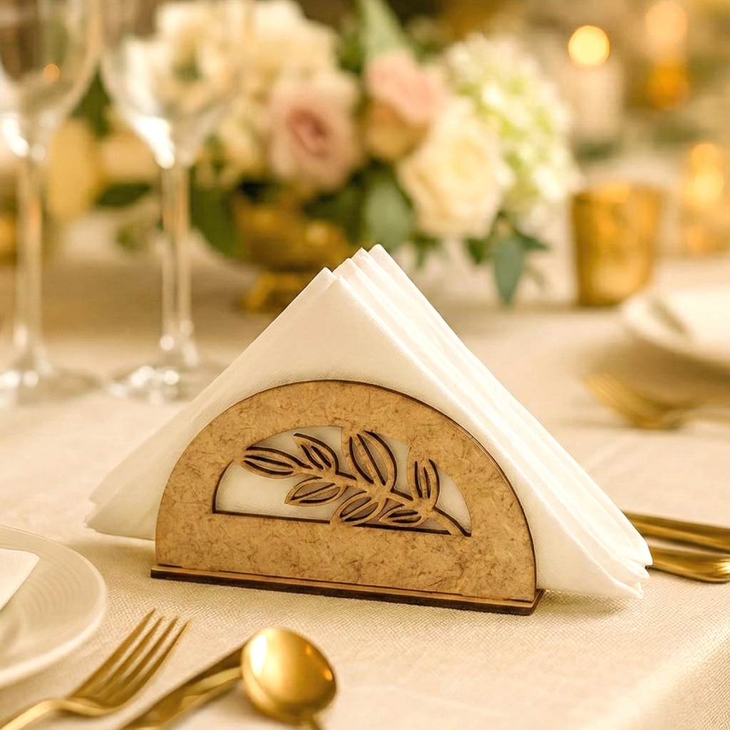 Kit Porta Guardanapo MDF Arabesco Festa Casamento Aniversário Decoração Mesa Posta Premium