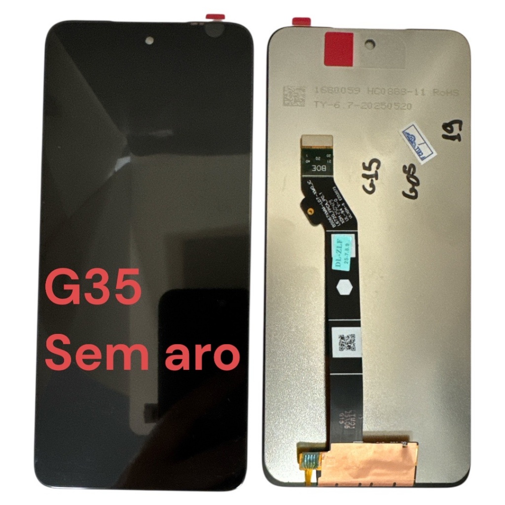 Tela Frontal Touch LCD Display Compativel Moto G35 XT2523 G15 XT2521 Sem Aro em Oferta na Shopee